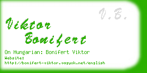 viktor bonifert business card